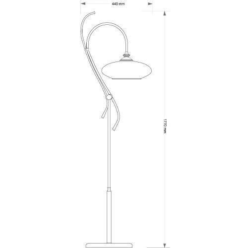 Торшер Kutek San Marino Shade SAN-LS-1(Z)CR