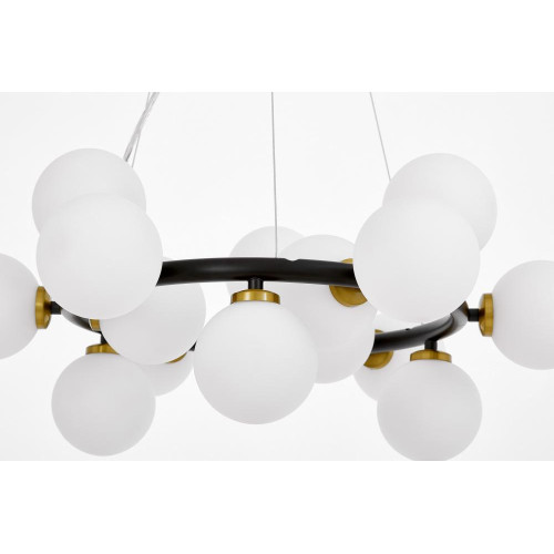 Подвесная люстра Lumina Deco Marsiada LDP 6033-15 BK+MD
