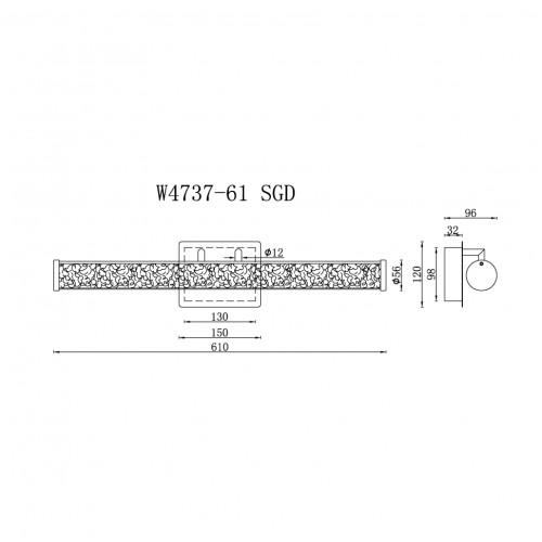 Настенный светильник iLedex Look W4737-61 SGD
