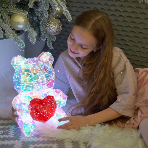 Светодиодная фигура Uniel ULD-R508 USB BEAR WITH HEART UL-00012217