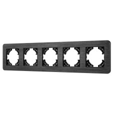 Рамка на 5 постов алюминиевая Arlight FRM-AKIRY-AL-5-BK 049735