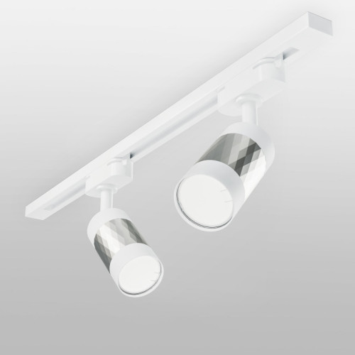 Трековый светильник Elektrostandard Mizar GU10 Белый/серебро (MRL 1007) однофазный 4690389148033