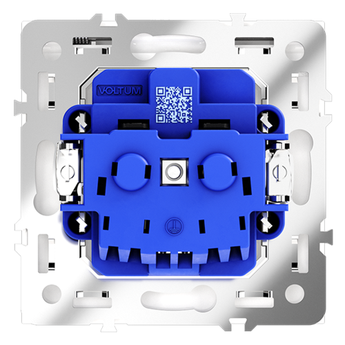 Розетка с защитными шторками и крышкой Voltum S70 VLS040303