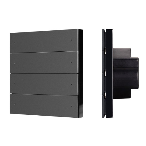 Кнопочная панель Arlight SMART DALI-301-22-8K-D2-IN Black (BUS, Frameless) (IARL, IP20 Пластик) 060974
