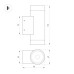 Уличный настенный светильник Arlight LGD-RAY-WALL-TWIN-R65-2x9W Warm3000 (GR, 23 deg, 230V) (IP65 Металл) 038154(1)