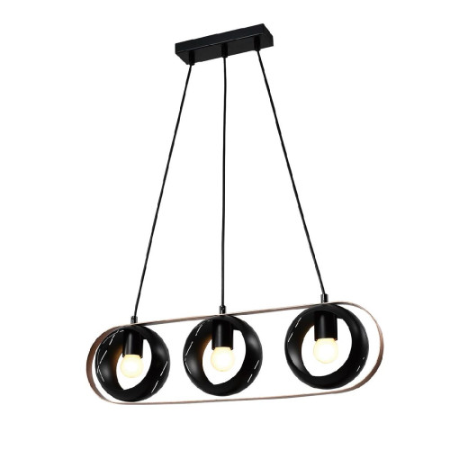 Подвесной светильник IMEX Rolf MD.21744-3-P-BK+CP Подвесной светильник IMEX Rolf MD.21744-3-P-BK+CP