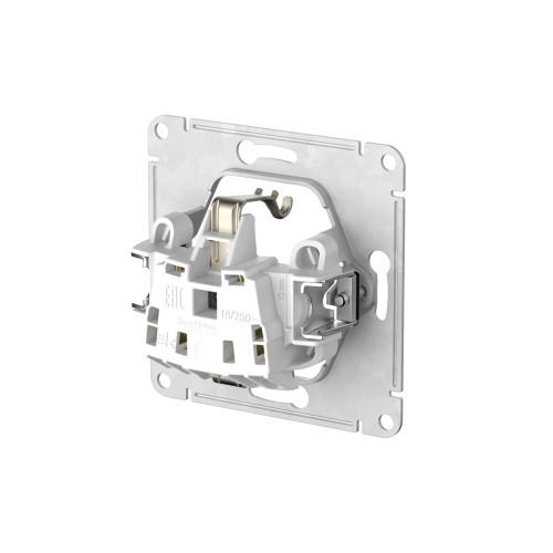 Розетка с заземлением, 16А, мех., быстрозажим. клем. Systeme Electric AtlasDesign ATN001243S Розетка с заземлением, 16А, мех., быстрозажим. клем. Systeme Electric AtlasDesign ATN001243S