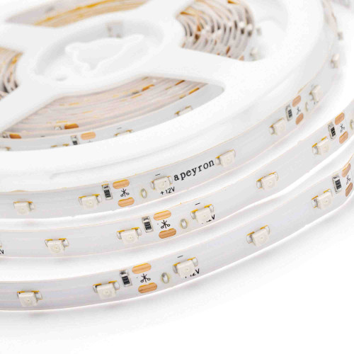 Светодиодная лента Apeyron 12В СТ 4,8Вт/м smd3528, 60д/м IP67 (НАНО) 5м синяя 00-84