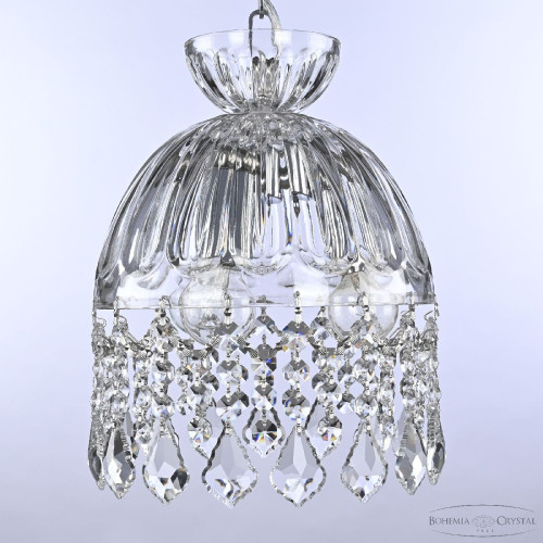 Подвесной светильник Bohemia Ivele Crystal 5478/22 Ni Clear/M-1H Leafs Подвесной светильник Bohemia Ivele Crystal 5478/22 Ni Clear/M-1H Leafs