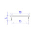 Алюминиевый накладной профиль Ambrella Light Alum Profile GP1600BK/BK