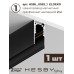 Трековая система со светильниками №5 трехфазная накладная Eldeko (48В, форма - прямая, 3м, 3000K) черная Hesby Lighting HSBL_kompl_E005_NI3B3K