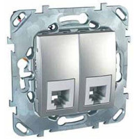Розетка телефонная 2хRJ11 Schneider Electric Unica MGU5.9090.30ZD