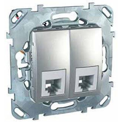 Розетка телефонная 2хRJ11 Schneider Electric Unica MGU5.9090.30ZD