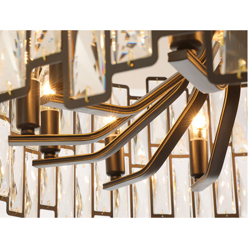 Подвесная люстра Delight Collection D8524P/S black/clear