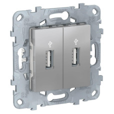 Розетка компьютерная USBx2 Schneider Electric Unica New NU542730