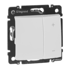 Диммер кнопочный Legrand Valena 600W белый 770074