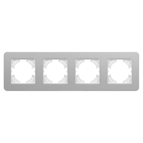 Рамка на 4 поста алюминиевая Arlight FRM-AKIRY-SFAL-4-SR 049743