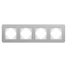 Рамка на 4 поста алюминиевая Arlight FRM-AKIRY-SFAL-4-SR 049743