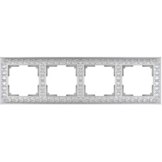 Рамка Werkel Antik на 4 поста жемчужный WL07-Frame-04 4690389063527