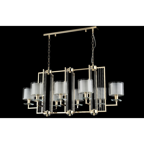 Подвесная люстра Crystal Lux Nicolas NICOLAS SP8 L1000 GOLD/WHITE
