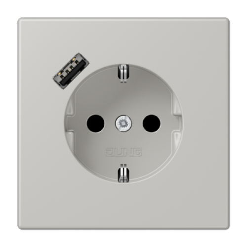 Розетка 2K+З USB Typ A Jung LC1520-18A205