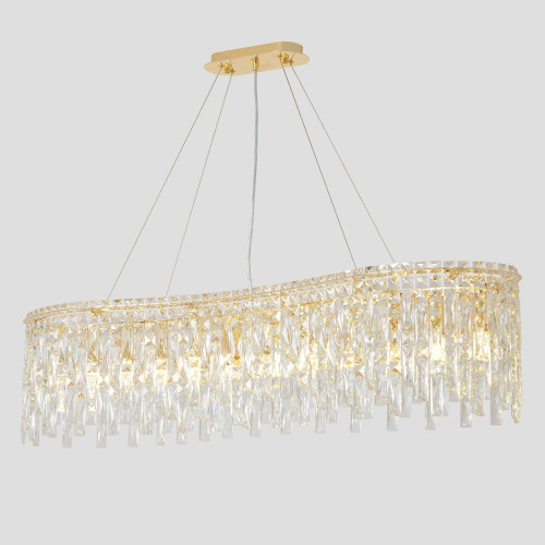 Подвесная люстра Crystal Lux ABRIL SP12 L1200 GOLD Подвесная люстра Crystal Lux ABRIL SP12 L1200 GOLD