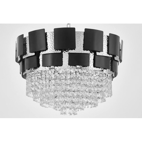 Подвесная люстра Lumina Deco LDP 7045-600 BK+CHR
