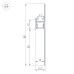 Профиль-плинтус для светодиодных лент и линеек Arlight ARH-PLINTUS-50-FANTOM-3000 RAL7044 (Алюминий) 041776