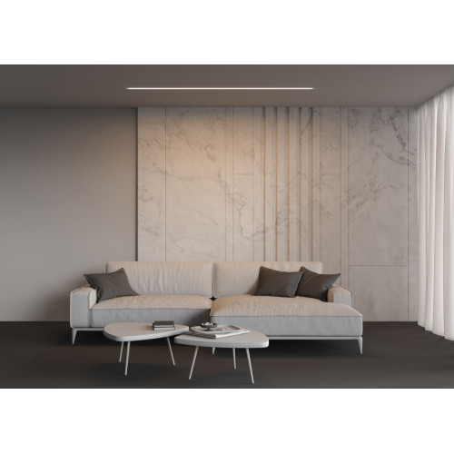 Линейный встраиваемый светильник Maytoni Technical 3000K 50x35 (Серебро, 2 м) LL313007