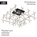 Потолочная люстра DeLight Collection Molecular MX18001067-36A black/gold
