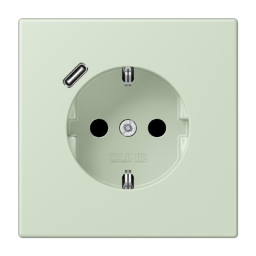 Розетка 2K+З USB Typ C Jung LC1520-18C218
