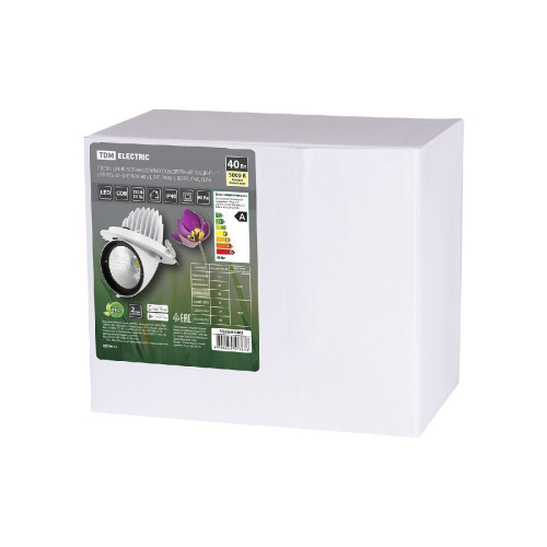 Встраиваемый светодиодный светильник TDM Electric Акцент-1DSL-01-040-WW SQ0369-0402