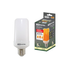 Лампа светодиодная TDM Electric E27 5W 1500K матовая SQ0340-0339