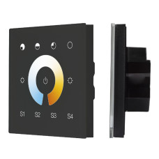 Сенсорная панель Arlight DALI-901-11-1G-4SC-MIX-DT8-IN Black BUS/230V 037195