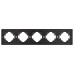 Рамка пластиковая на 5 постов Arlight FRM-TENDO-PL-5-BK 053852
