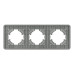 Рамка на 3 поста стеклянная Arlight FRM-OMALI-GS-3-GR 049698