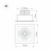 Встраиваемый светильник Arlight CL-KARDAN-S152x152-25W Warm3000 (BK-BK, 30 deg) 037030