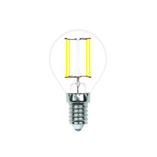 Лампа светодиодная филаментная Volpe E14 7W 3000K шар прозрачный LED-G45-7W/3000K/E14/CL/SLF UL-00008318