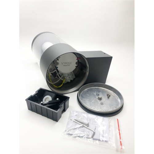 Уличный настенный светильник Elvan PJ-1504/1-11,5W-WW-Gr
