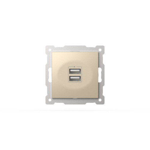 Розетка USB 5V 2,1A 2-я ELBI Zena Vega 609-012500-143