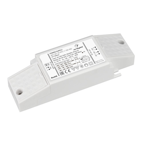Блок питания Arlight ARJ-SP-18-PFC-1-10V-INS (18W, 250-400mA) 030464