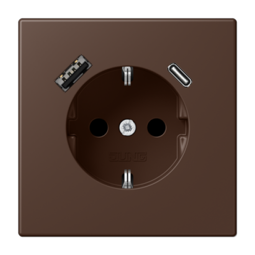 Розетка 2K+З USB Typ AC Jung LC1520-15CA239