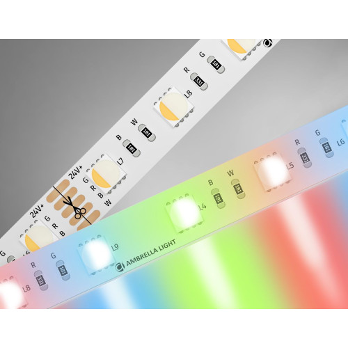 Светодиодная лента Ambrella Light Illumination 24В 5050 10Вт/м RGBW+4500K 5м IP20 GS4402