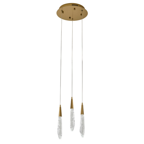 Подвесной светильник Delight Collection OD2438-3 gold/clear