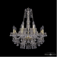 Подвесная люстра Bohemia Ivele Crystal 1409/8+4/195/h-62 G