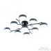 Потолочная люстра Arte Milano Ferrara 256606/8+1 Bk/Gr