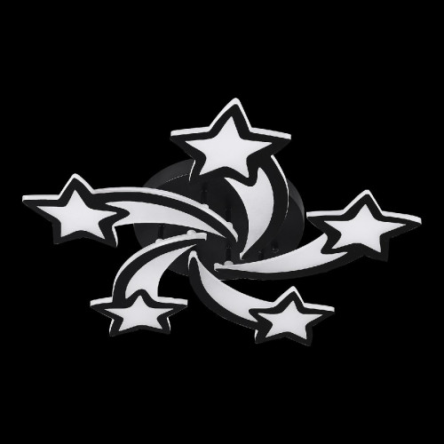 Потолочная люстра Natali Kovaltseva Star INNOVATION STYLE 83018 BLACK