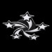 Потолочная люстра Natali Kovaltseva Star INNOVATION STYLE 83018 BLACK