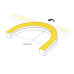 Светодиодная лента герметичная Arlight MOONLIGHT-PRO-SIDE-X320-16x16mm 48V White6000 (10 W/m, IP67, 30m, wire x2) (Вывод боковой) 061065
