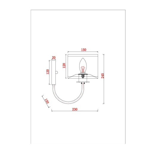 Бра Arte Lamp Attore A4092AP-1CC